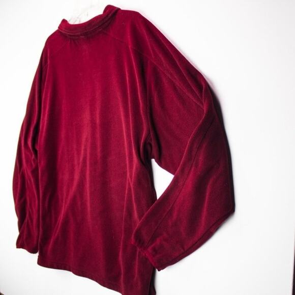 Champion Men's Pullover Size XL Red Fleece Sport Athletic Quarter Zip - Picture 6 of 14